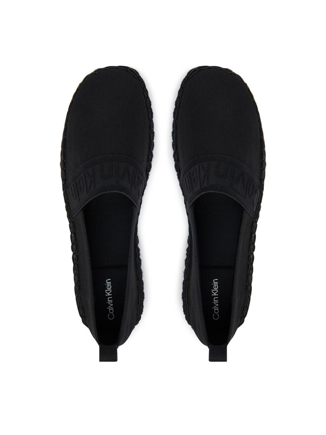 Calvin Klein Espadrilles Calvin Klein Oblique Espadrille Webbing HW0HW02934 Schwarz