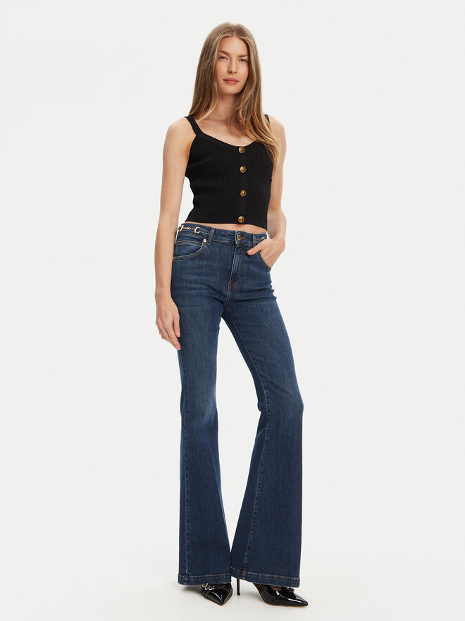 Guess Guess Τοπ W5YR10 Z0130 Μαύρο Regular Fit