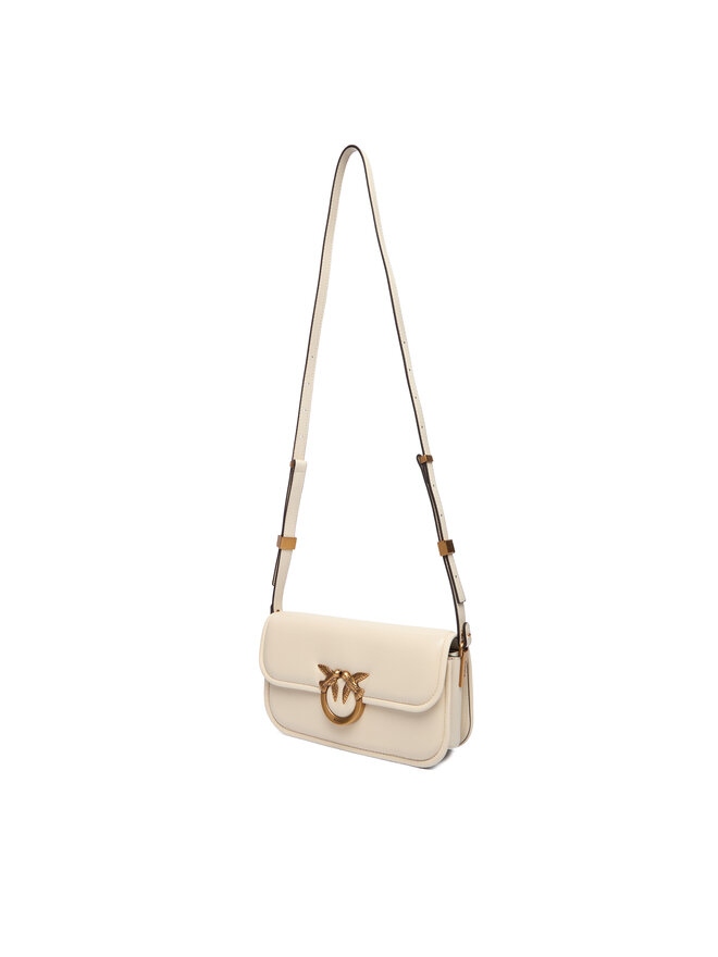 PINKO Handtasche PINKO Love Box Baguette Al 25-26 PLTT 105083 A26L Creme