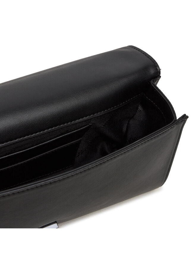 Calvin Klein Ročna torba Calvin Klein Line Quilt Sm Conv Shoulder Bag K60K612639 Črna