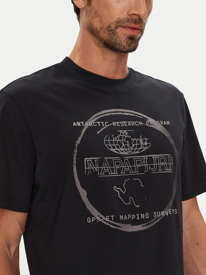 Napapijri Napapijri Camiseta S-Bald NP0A88SF Negro Regular Fit