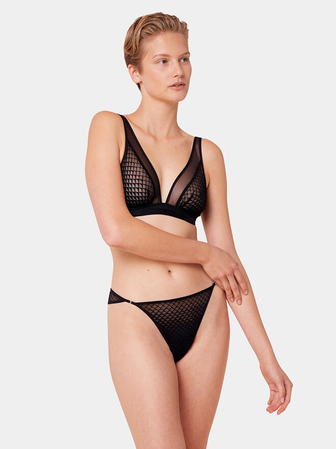 Triumph Triumph Σουτιέν Bralette Mysterious Spotlight 10217892 Μαύρο