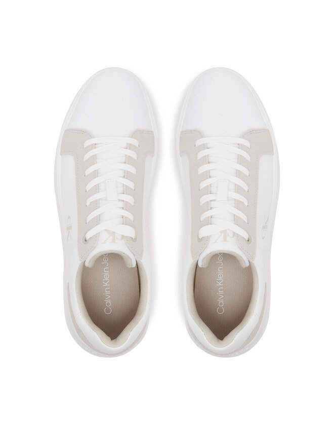 Calvin Klein Jeans Sneakersy Calvin Klein Jeans Chunky Cupsole Mg Canvas YM0YM01219 Biały