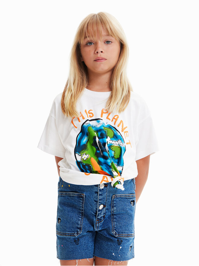 Desigual Desigual T-Shirt 23SBTK09 Έγχρωμο Regular Fit