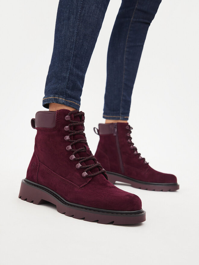 Tamaris Schnürstiefeletten Tamaris 1-25909-41 Dunkelrot
