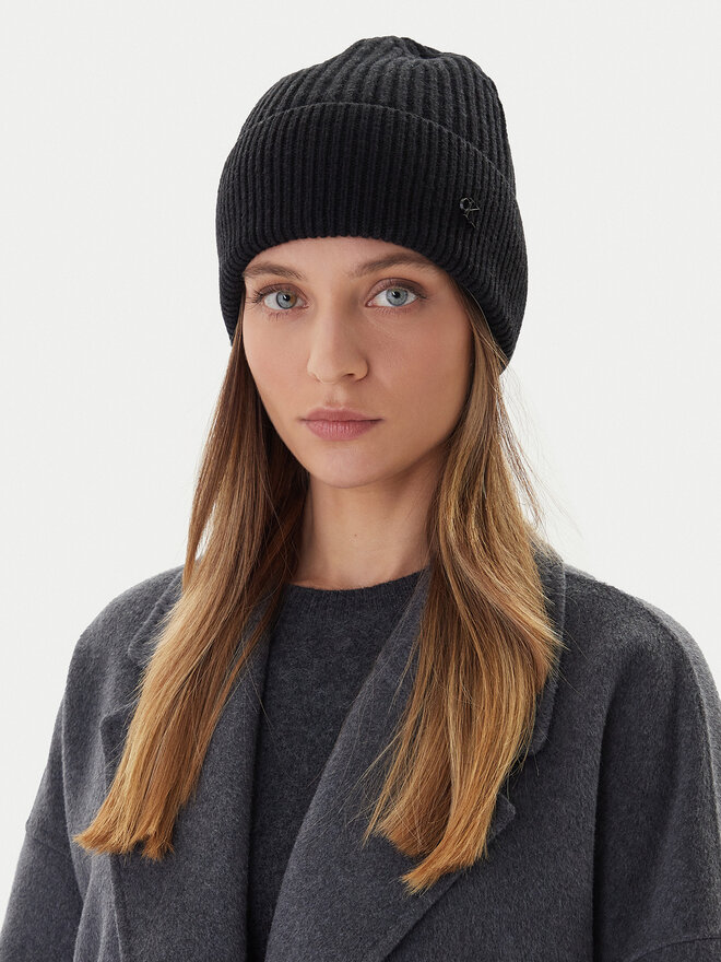 Calvin Klein Czapka Calvin Klein Ck Metal Wool Beanie LV04D8032G Czarny