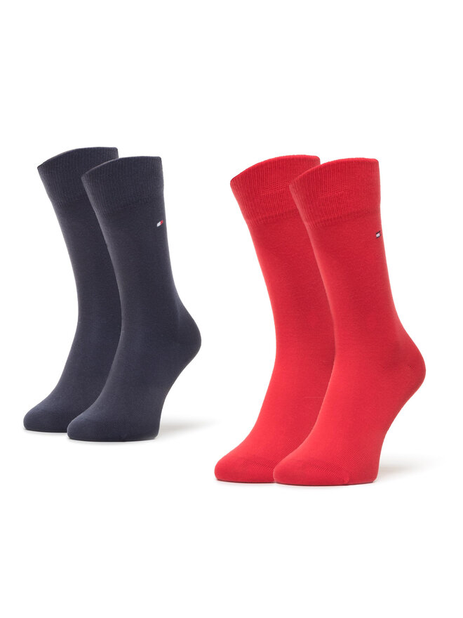 Tommy Hilfiger 2er-Set hohe Kindersocken Tommy Hilfiger 391334 Rot