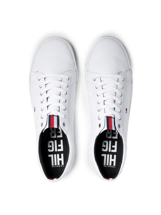 Tommy Hilfiger Zapatillas Tommy Hilfiger Iconic Long Lace Sneaker FM0FM01536 Blanco
