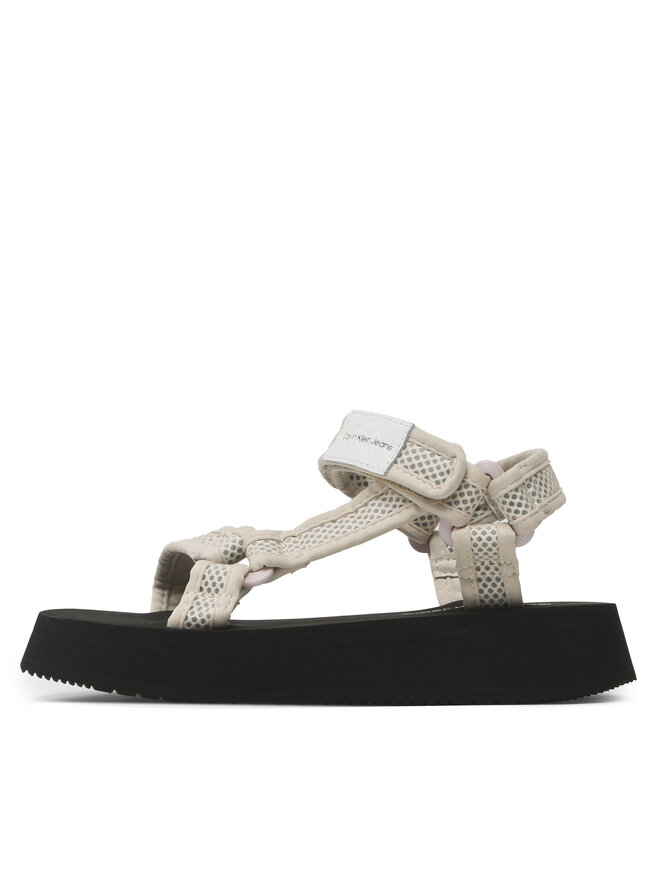 Calvin Klein Jeans Sandale Calvin Klein Jeans Prefresato Sandal Webbing Mesh YW0YW00969 Bež