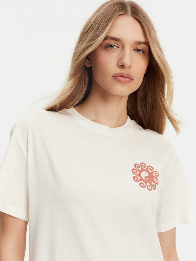 Billabong Billabong Camiseta EBJZT00432-SCS Blanco Regular Fit