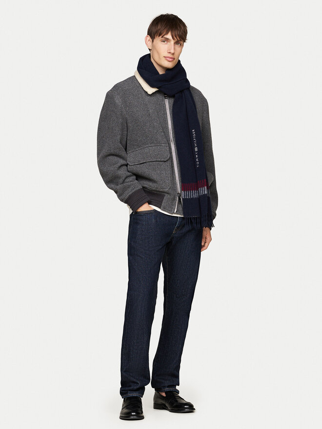 Tommy Hilfiger Šál Tommy Hilfiger Corporate AM0AM12832 Tmavomodrá