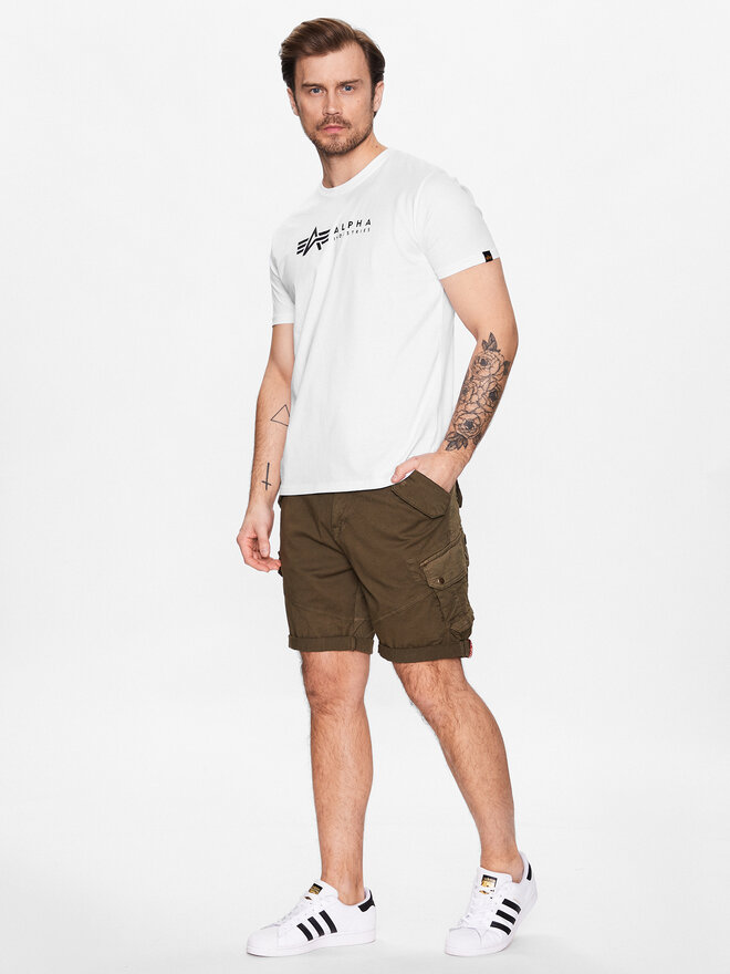 Alpha Industries Alpha Industries Комплект футболок Alpha Label 118534 Білий Regular Fit