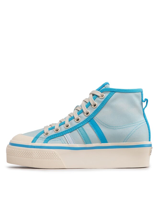 adidas Sneakers aus Stoff adidas Nizza Platform Mid GX4604 Blau