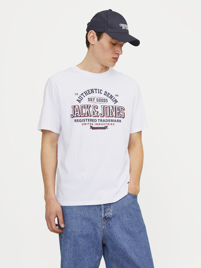 Jack&Jones Jack&Jones Marškinėliai Logo 12254862 Balta Standard Fit