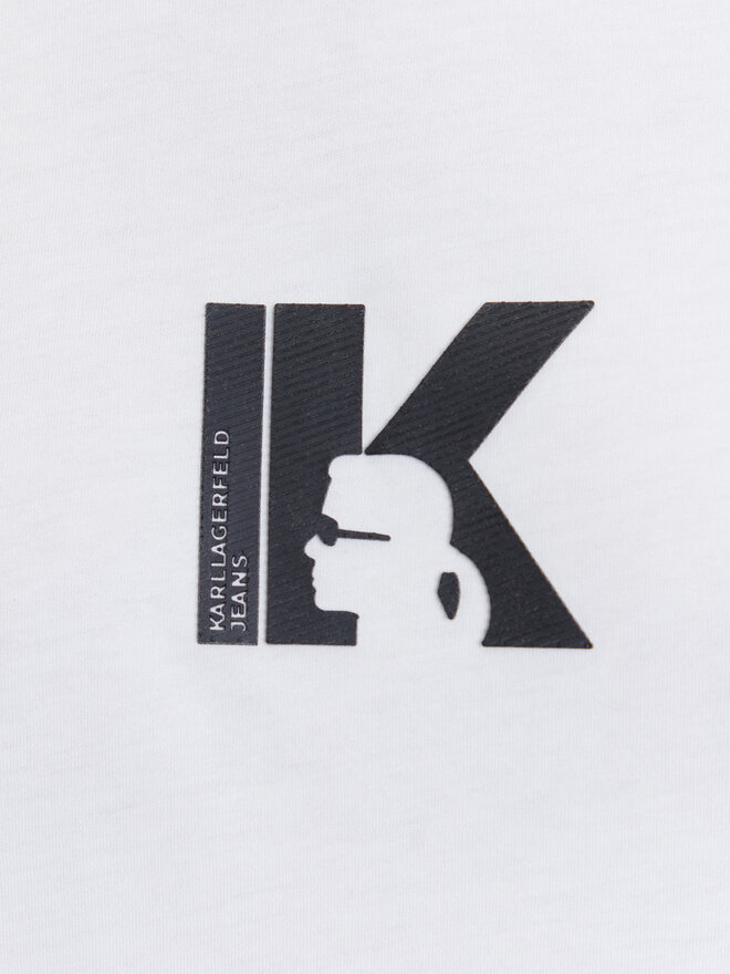 Karl Lagerfeld Jeans Karl Lagerfeld Jeans Camiseta A3W17094 Blanco Regular Fit