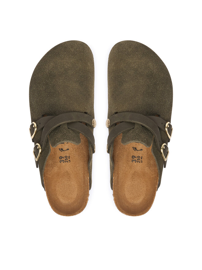 Birkenstock Шльопанці Birkenstock Blair D-Buckle 1033158 Темно-зелений