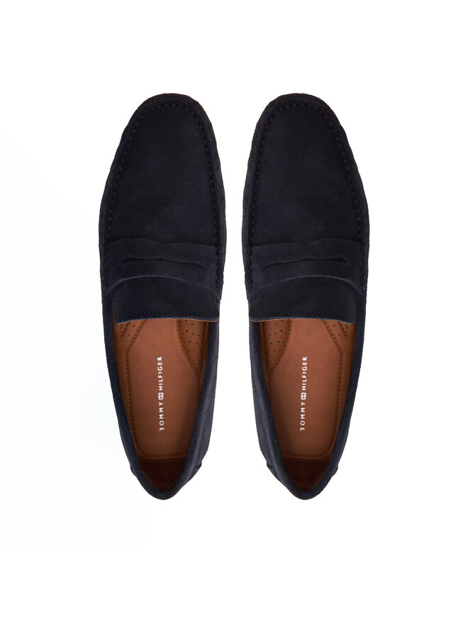Tommy Hilfiger Mokaszin Tommy Hilfiger Casual Hilfiger Suede Driver FM0FM04998 Sötétkék