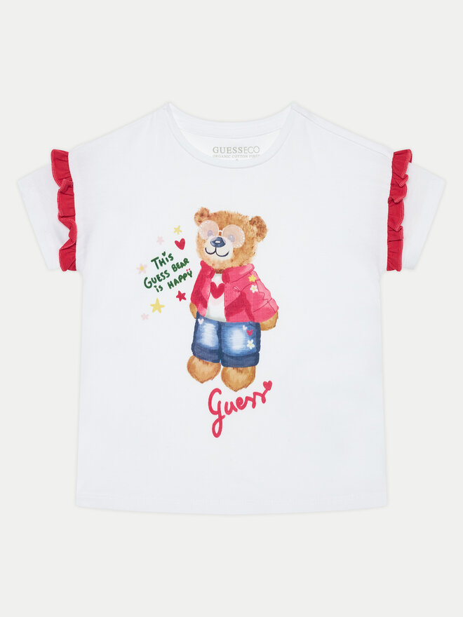 Guess Guess T-Shirt K5RI12 K6YW4 Weiß Regular Fit