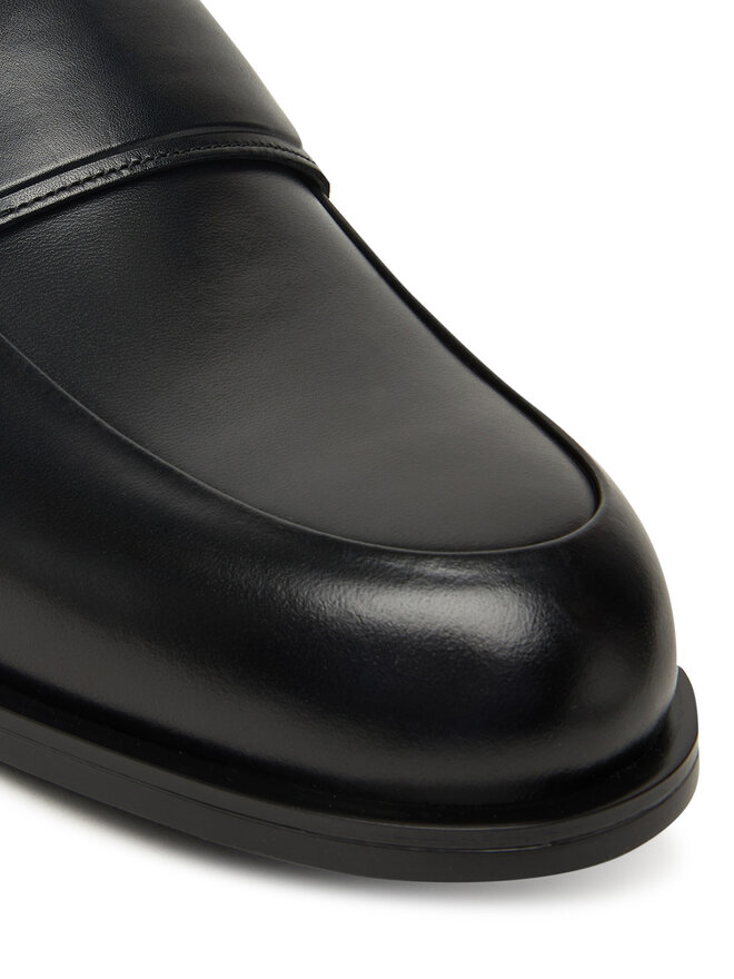 Calvin Klein Slipper Calvin Klein Ess Rubber Band Loafer Lth HM0HM01923 Schwarz