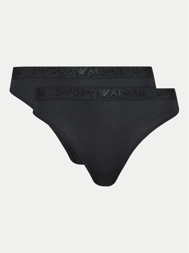 Emporio Armani Underwear Emporio Armani Underwear Σετ 2 τεμάχια στρίνγκ 163333 4R235 00020 Μαύρο