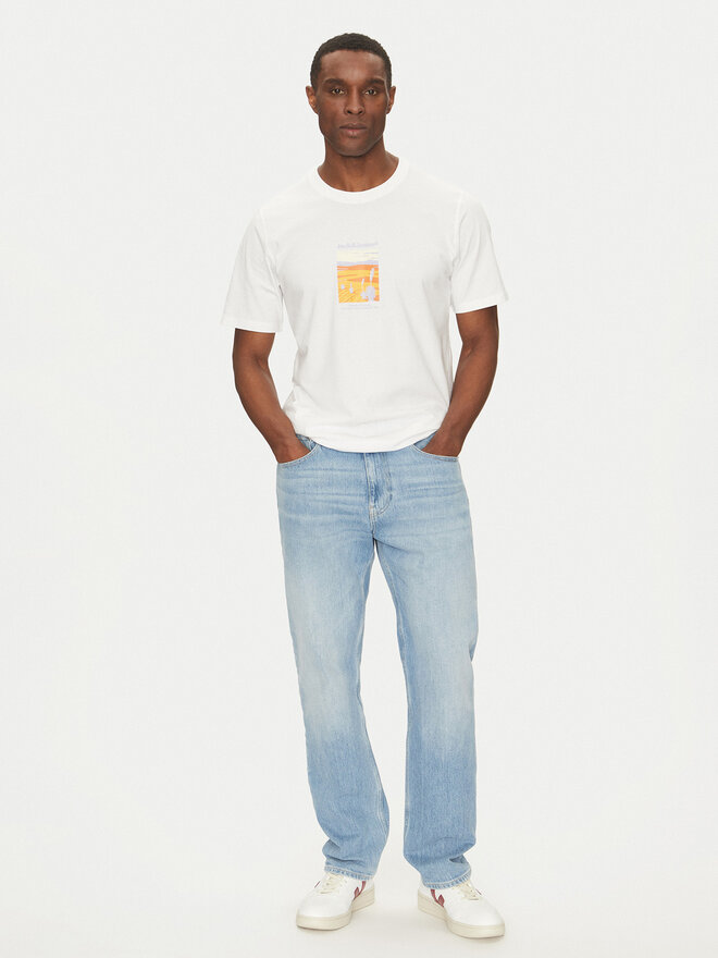 Jack&Jones Jack&Jones Marškinėliai Split Graphic 12273000 Balta Regular Fit