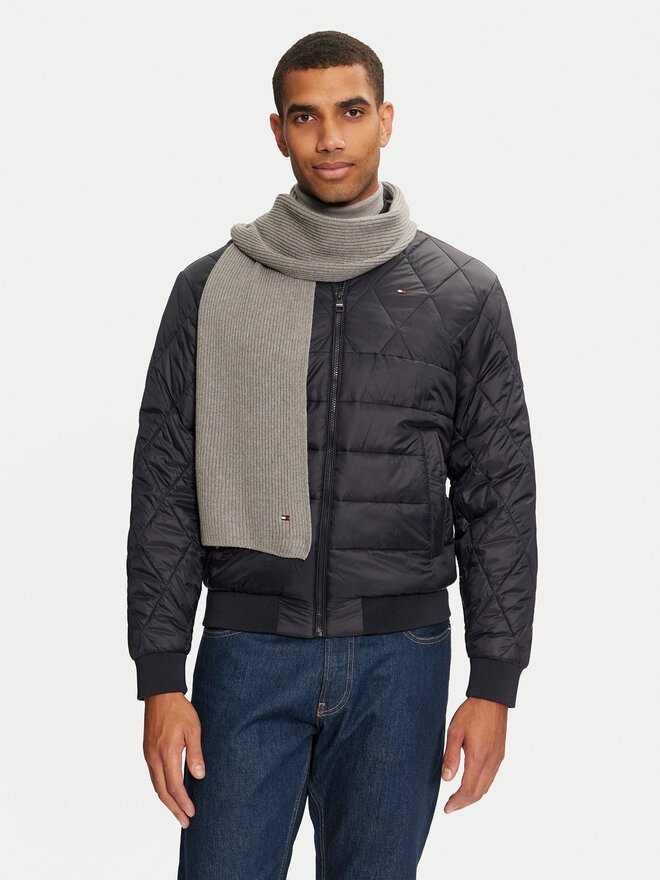 Tommy Hilfiger Šál Tommy Hilfiger Flag AM0AM12847 Šedá