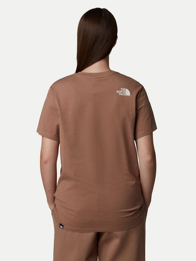 The North Face The North Face Majica Easy NF0A8A6G Rjava Loose Fit