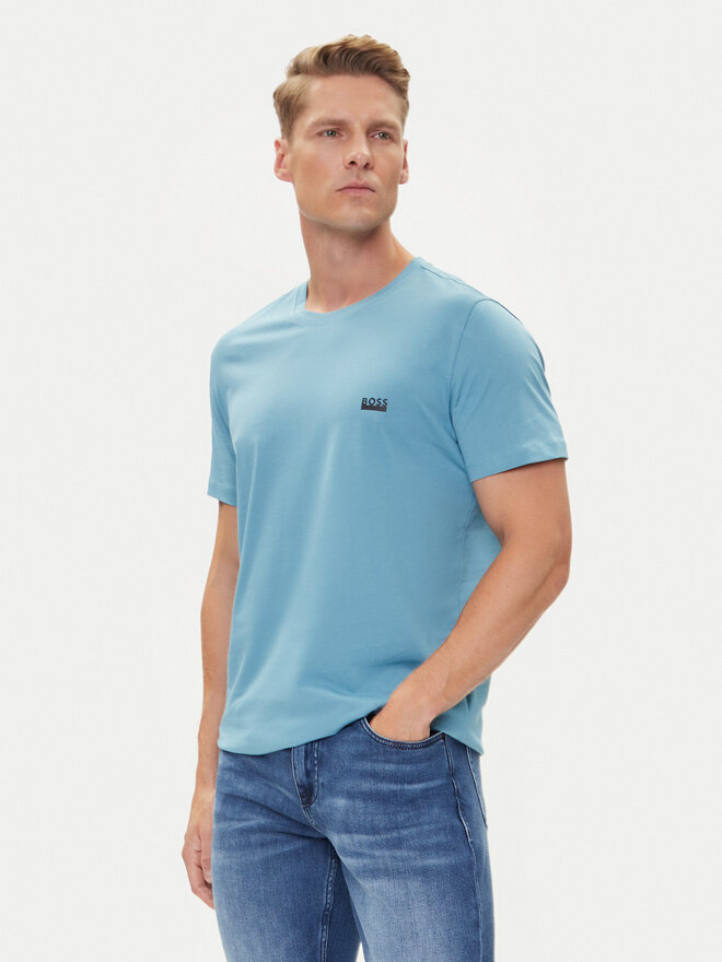 BOSS BOSS Camiseta 50531401 Celeste Regular Fit