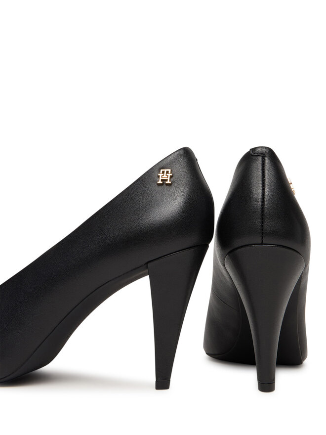 Tommy Hilfiger Pumps Tommy Hilfiger Th Smooth Leather Pump FW0FW08960 Schwarz