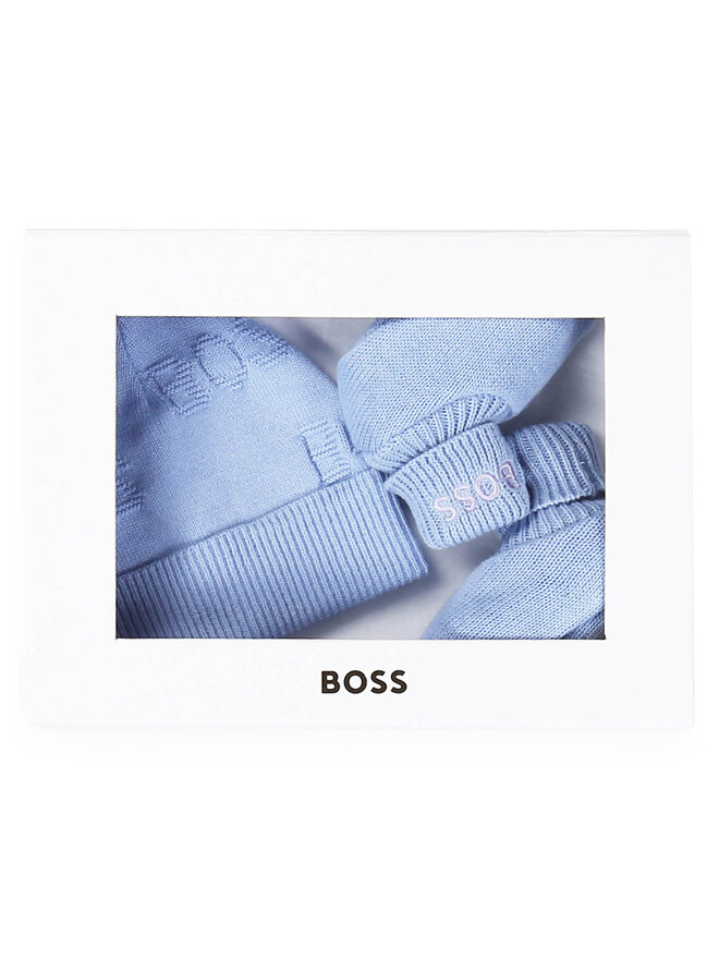 BOSS Комплект шапка и чорапи Boss J98421 Син