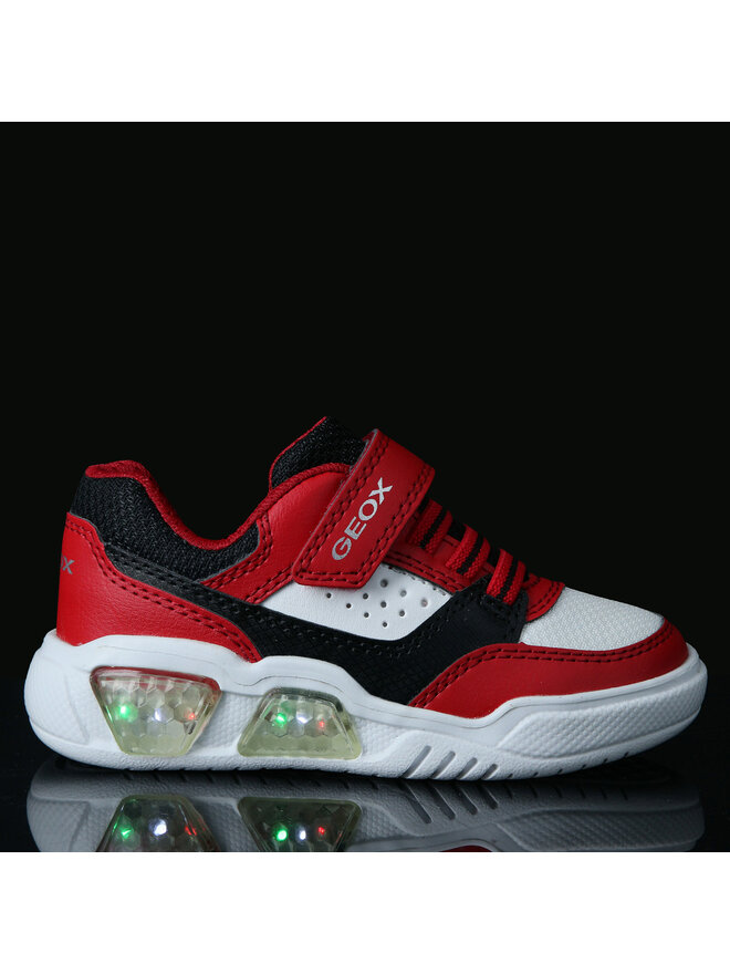 Geox Sneakersy Geox J Illuminus Boy J45GVC 0BU11 C0020 M Červená