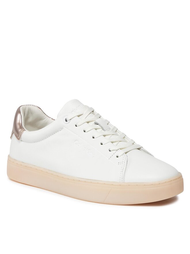 Calvin Klein Снікерcи Calvin Klein Cupsole Lace Up Pearl HW0HW01897 Білий
