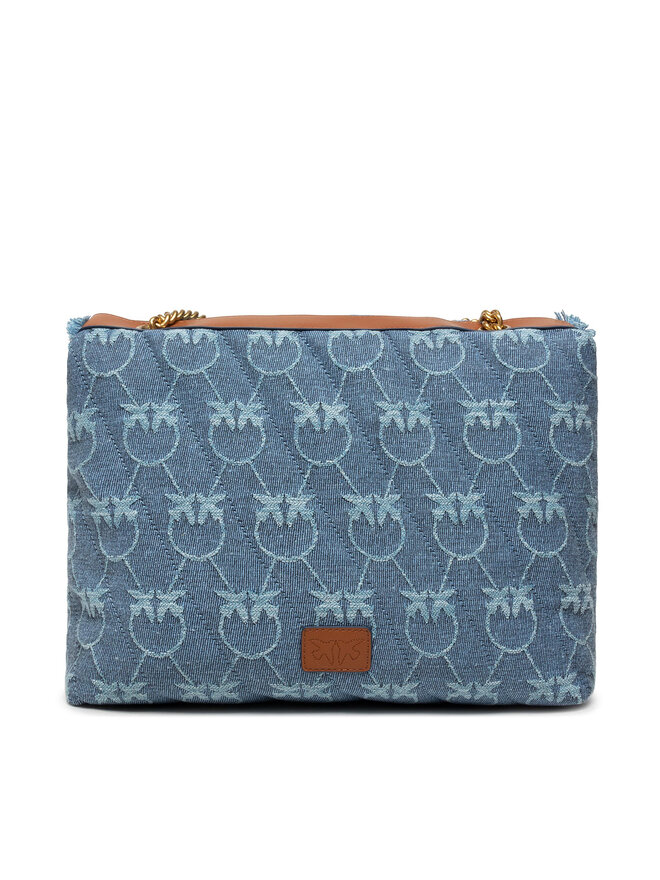 PINKO Handtasche Pinko Love Bag Puff Denim Logo Cl PE 22 PLTT 1P22LT Y7WZ Blau