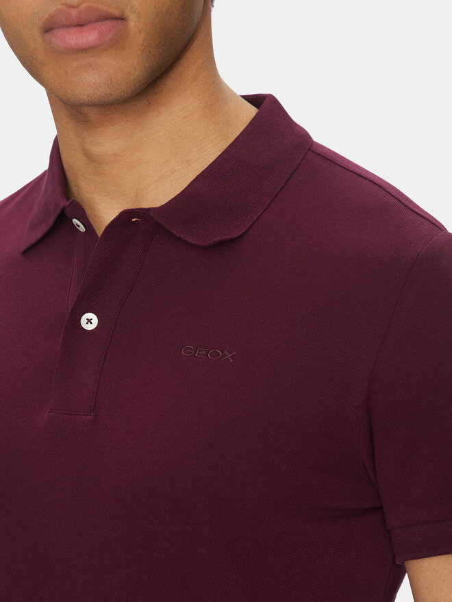 Geox Geox Polo marškinėliai M5511B T3240 F8312 Vyšninė Regular Fit