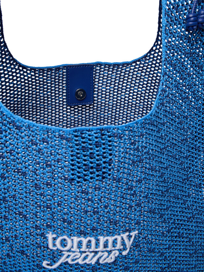 Tommy Jeans Handtasche Tommy Jeans Tjw Summer Crochet Hobo AW0AW18778 Blau