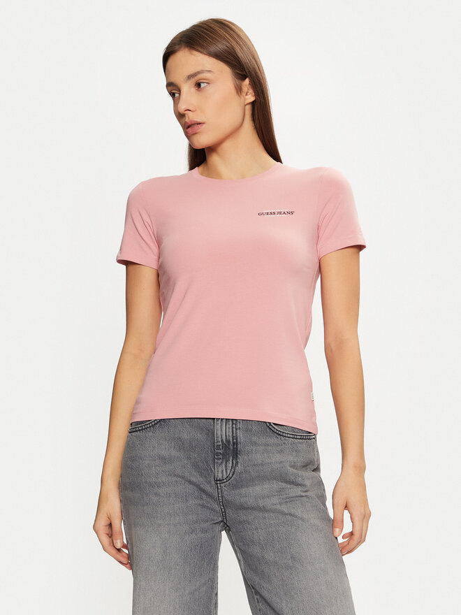 Guess Jeans Guess Jeans T-Shirt W4YI02 J1314 Rosa Regular Fit
