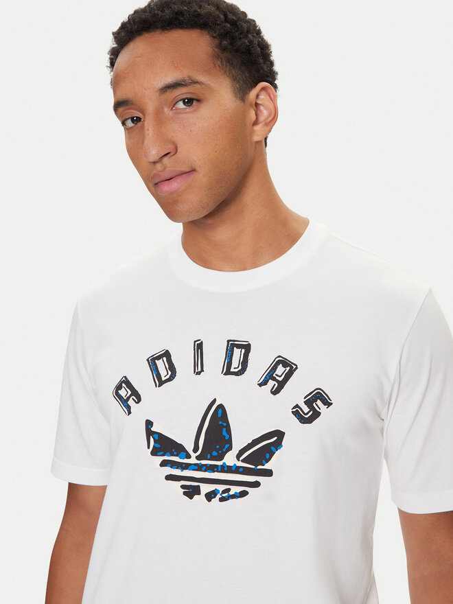 adidas adidas T-shirt Graphic JX3089 Bijela Regular Fit