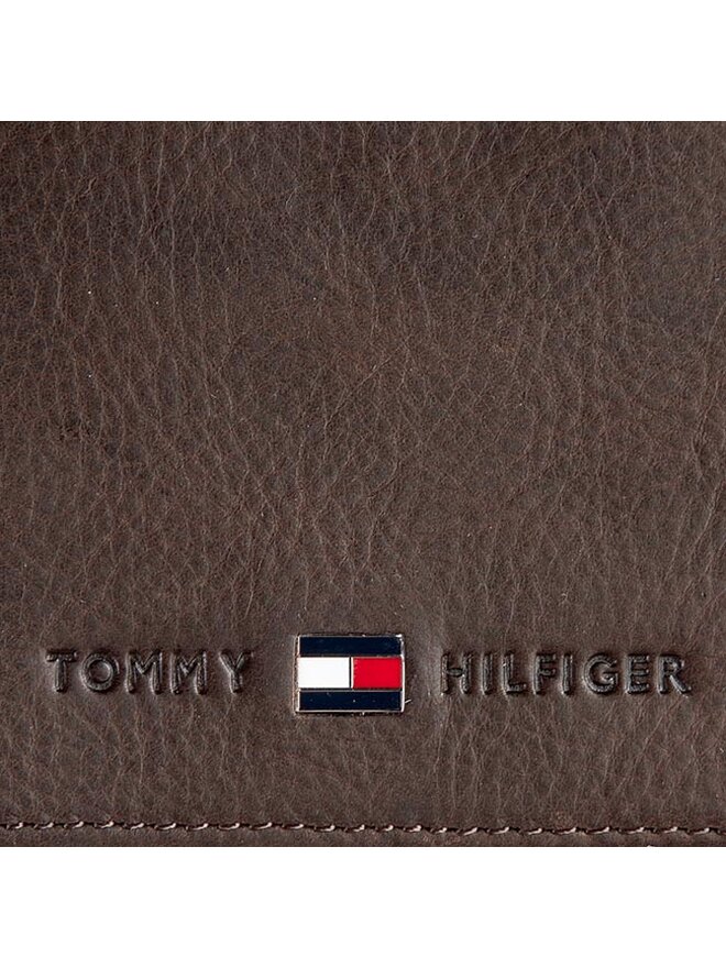 Tommy Hilfiger Duży Portfel Męski Tommy Hilfiger Johnson Cc Flap And Coin Pocket AM0AM00660/82566 Brązowy