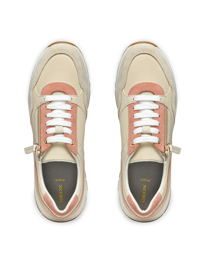 Geox Sneakersy Geox D Bulmya D36NQB 01122 C1SH6 Béžová