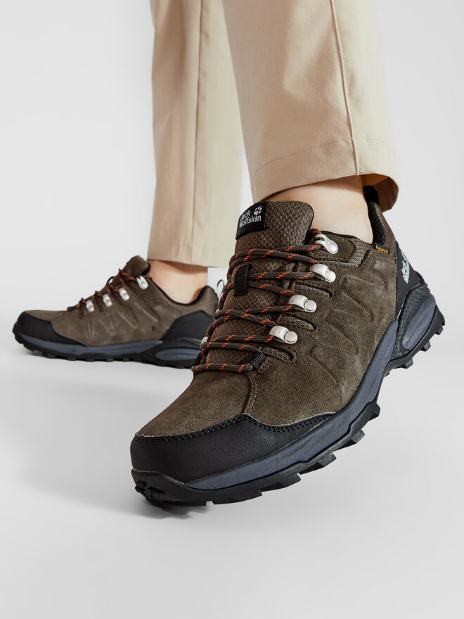 Jack Wolfskin Трекінгові черевики Jack Wolfskin Refugio Texapore Low M 4049851 Зелений
