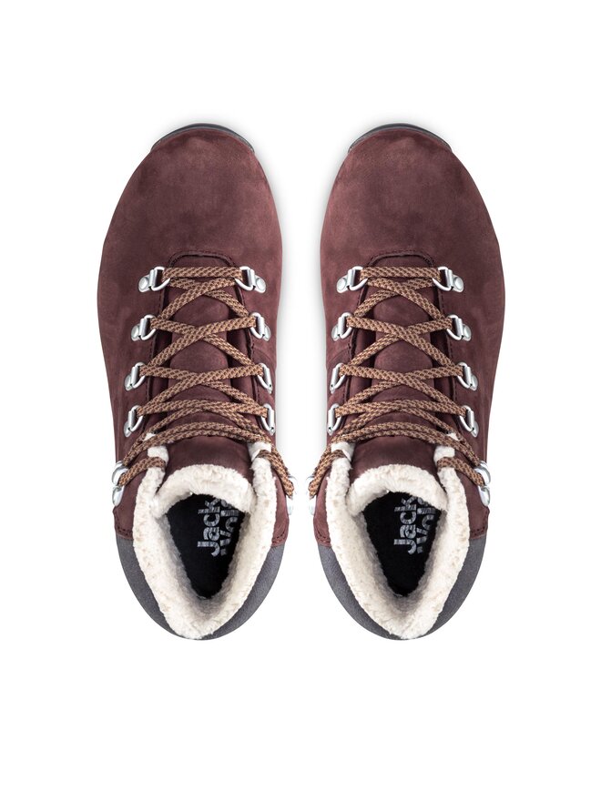 Jack Wolfskin Trekking čevlji Jack Wolfskin Thunder Bay Texapore Mid W 4053681 Bordo rdeča