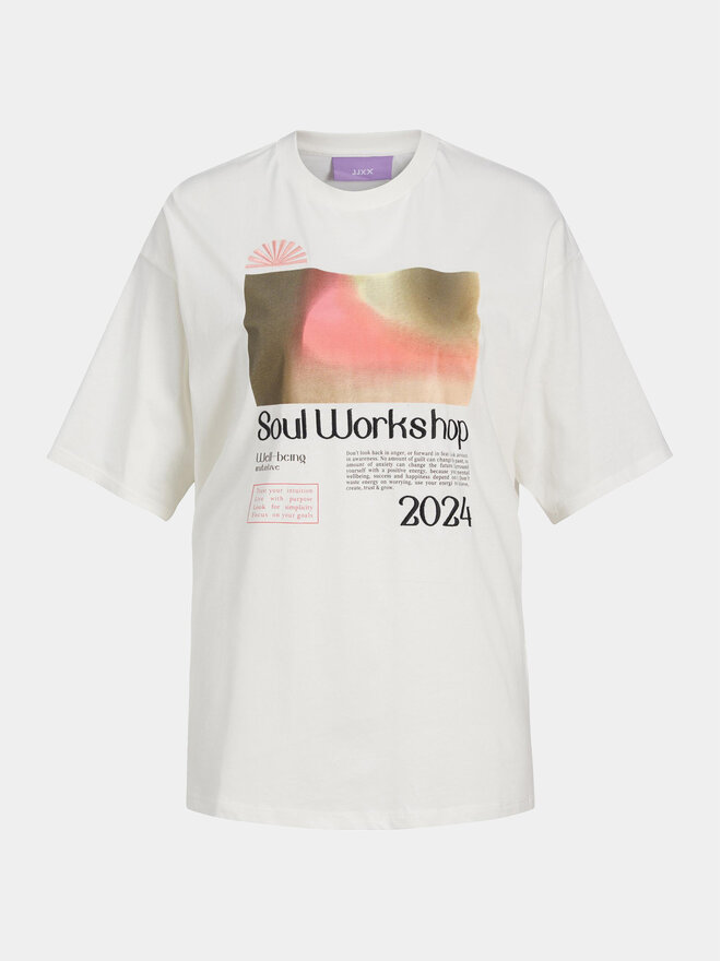 JJXX JJXX Camiseta Paige 12252311 Blanco Regular Fit