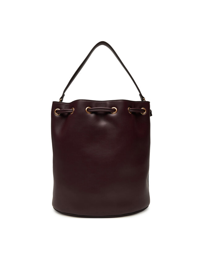 Calvin Klein Handtasche Calvin Klein Bold Ck Large Bucket Bag LV04F3232G Dunkelrot