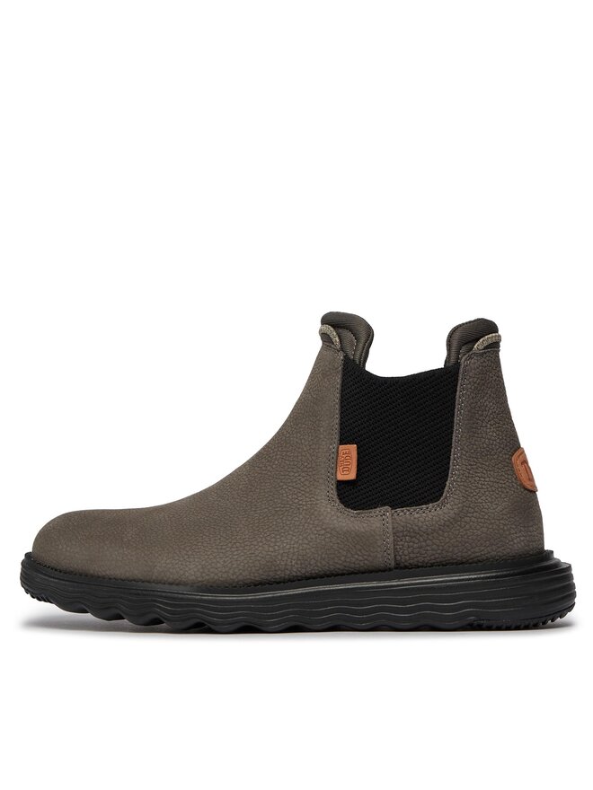 Hey Dude Kotníková obuv s elastickým prvkem Hey Dude Branson Boot M Craft Leather 40187-030 Šedá