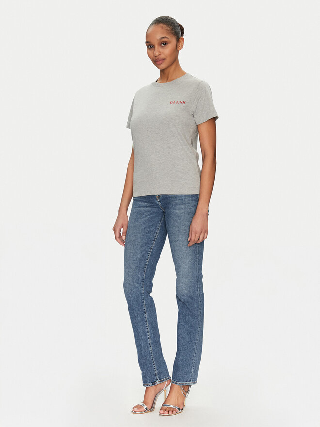 Guess Guess Marškinėliai W5RI04 I3Z14 Pilka Regular Fit