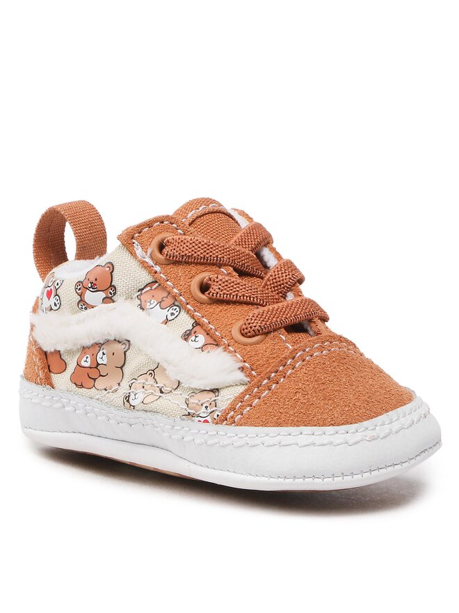 Vans Πάνινα παπούτσια Vans Old Skool Crib VN0A3U8KBF01 Καφέ