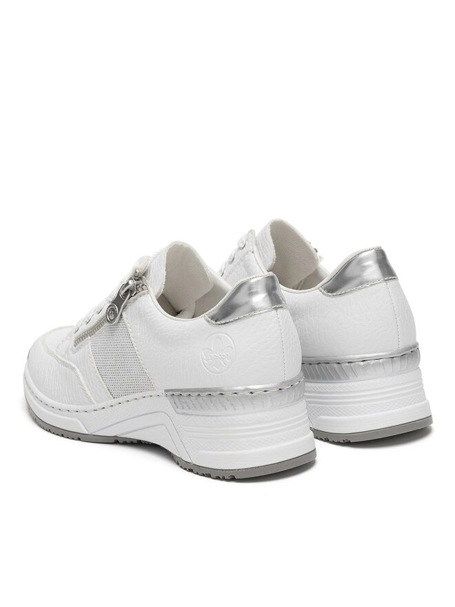 Rieker Pantofi Rieker N4322-80 Alb
