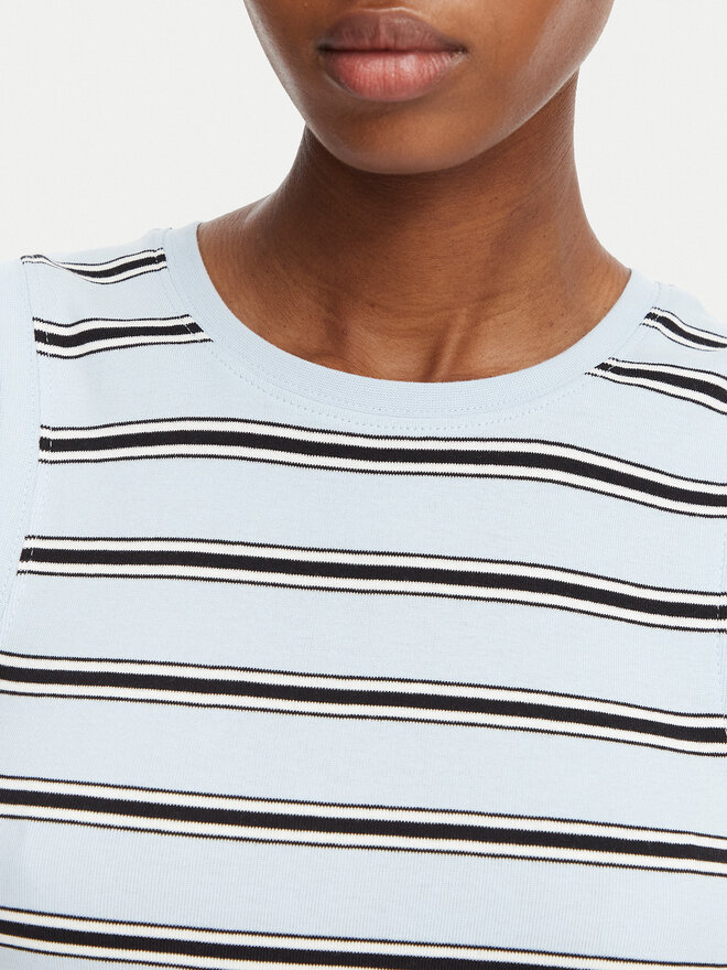 Tommy Hilfiger Tommy Hilfiger Top Multistripe WW0WW50025 Blau Slim Fit
