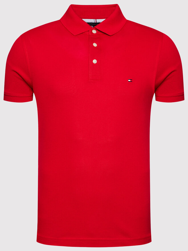 Tommy Hilfiger Tommy Hilfiger Pólóing 1985 MW0MW17771 Piros Slim Fit