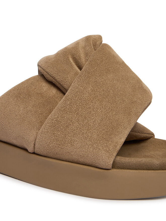 Inuikii Pantoletten Inuikii Soft Crossed 1004.003.0401 Beige